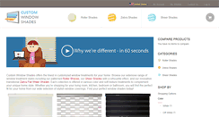 Desktop Screenshot of customwindowshades.com