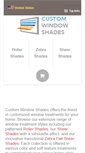 Mobile Screenshot of customwindowshades.com