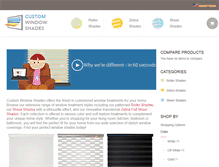 Tablet Screenshot of customwindowshades.com